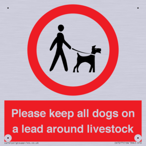 Please keep all dogs on a lead around livestock